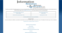 Desktop Screenshot of info.americanrecycler.com