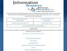Tablet Screenshot of info.americanrecycler.com