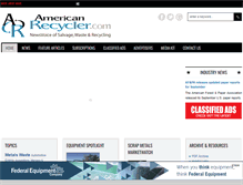 Tablet Screenshot of americanrecycler.com